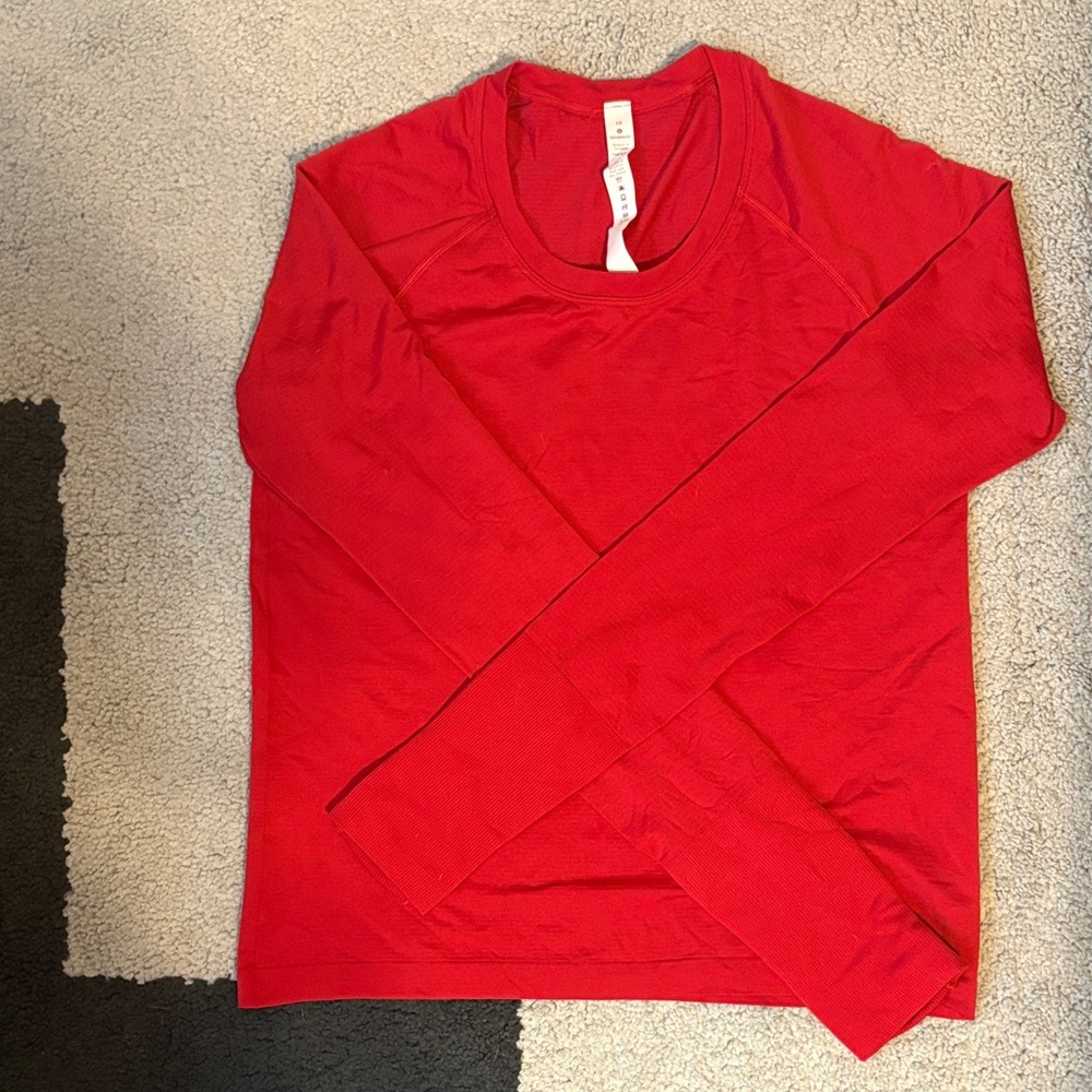 Lululemon Women’s Red Long Sleeve Top